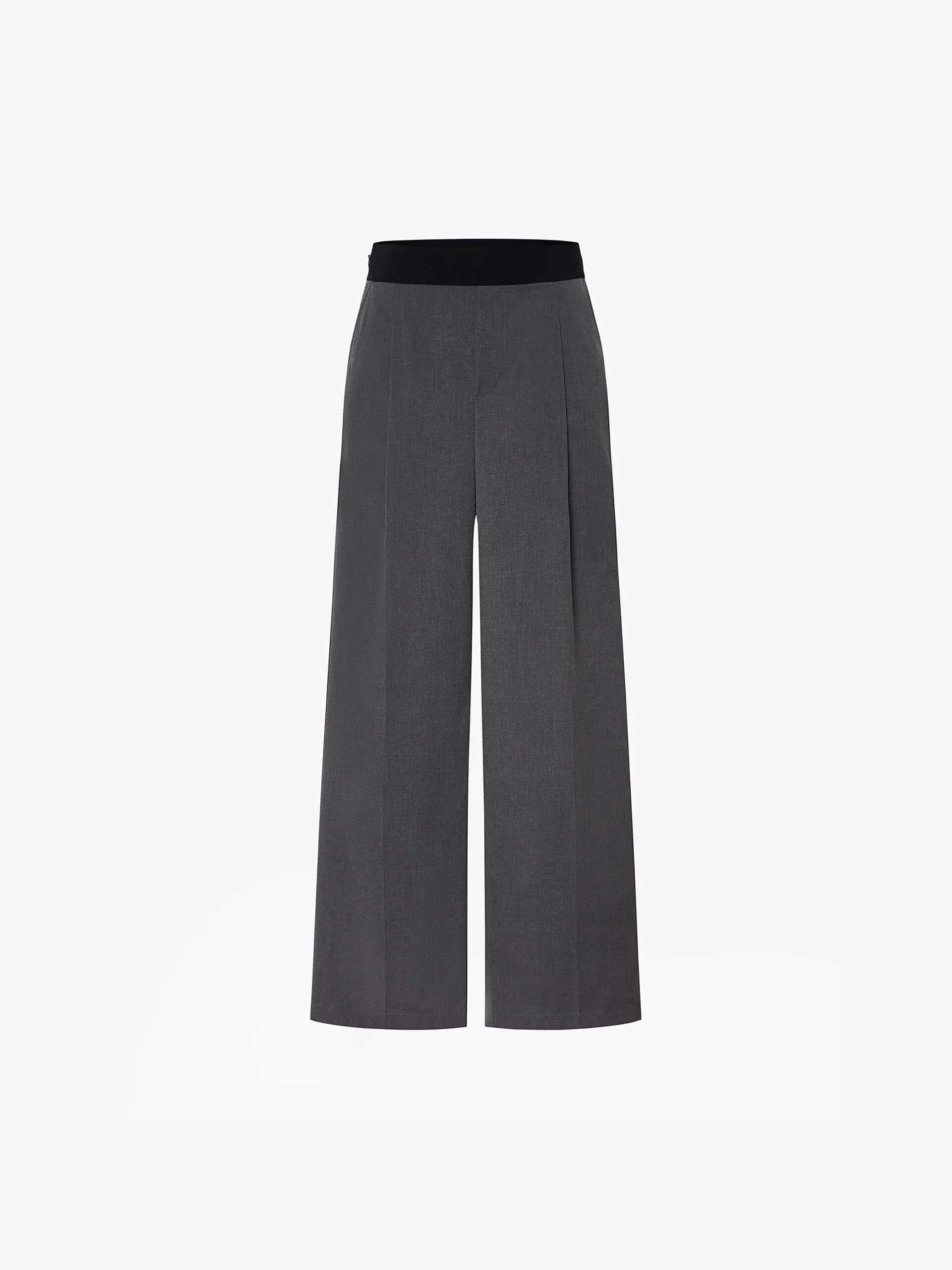 Wide Leg Contrast Pants