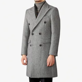 Winter double breated wool coat