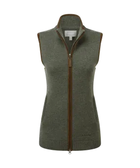 Women's Orkney Merino Gilet - Cedar Green