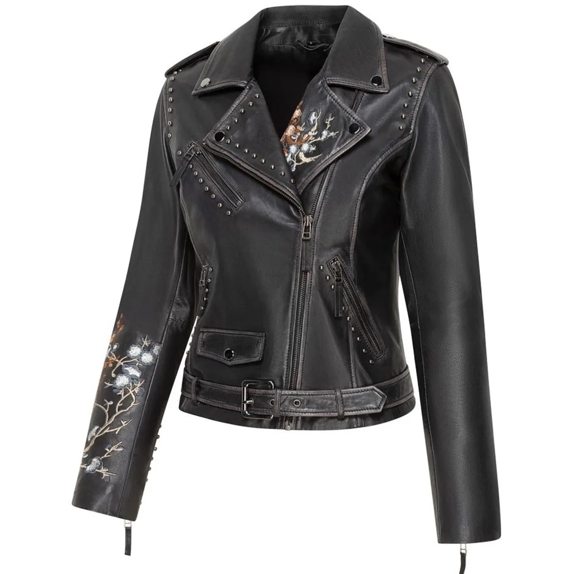 WOMENS SHORT LEATHER JACKET MABEL