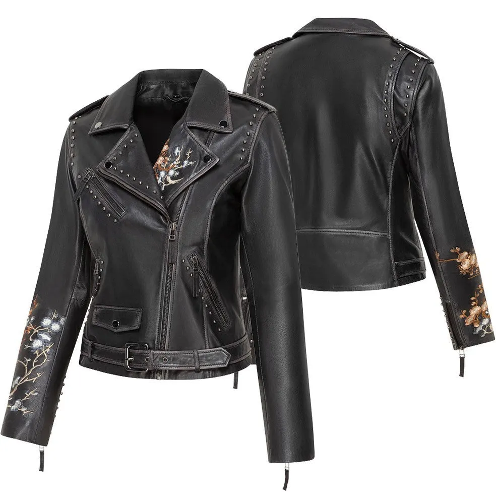 WOMENS SHORT LEATHER JACKET MABEL