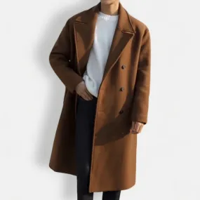 Woolen korean long coat