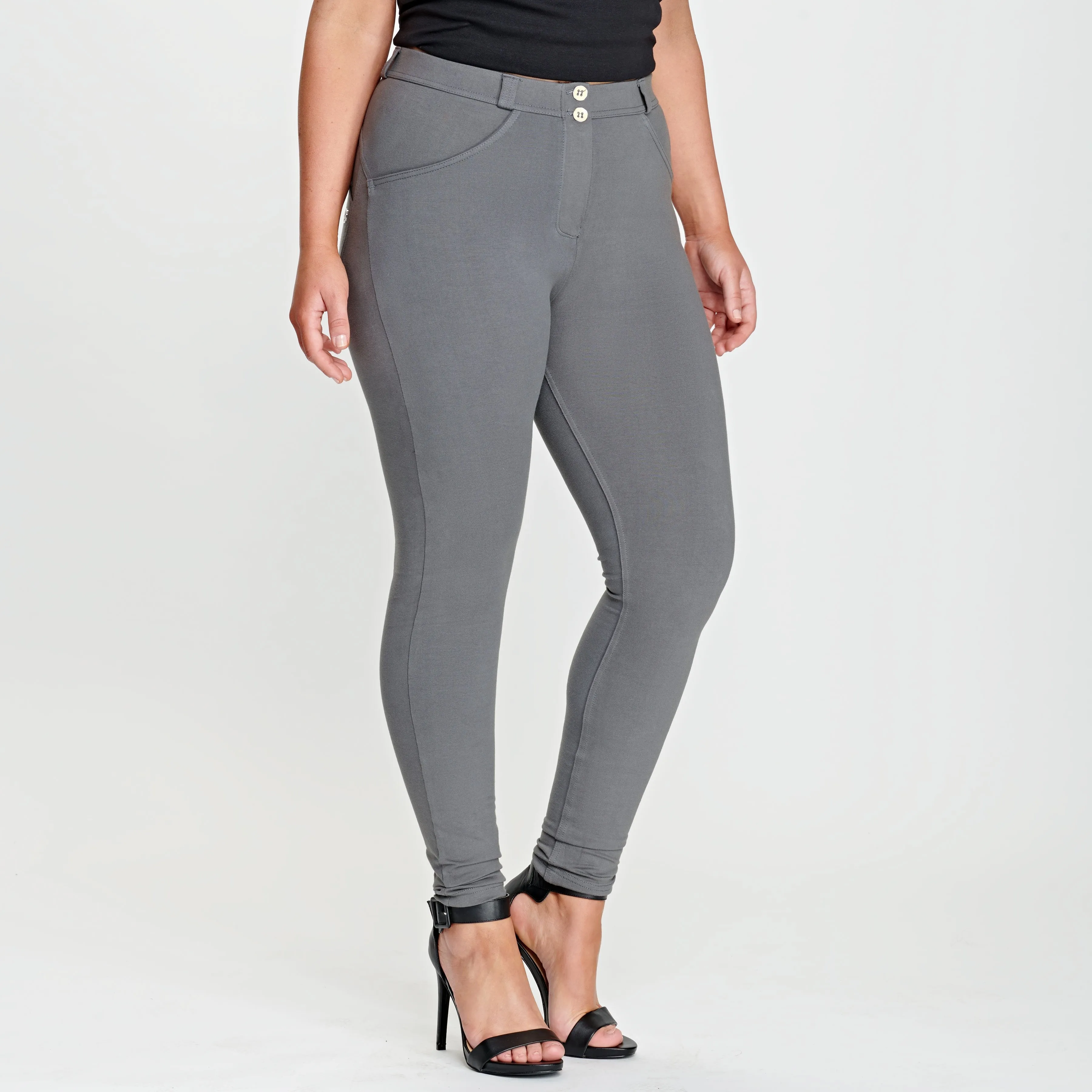 WR.UP® Curvy Fashion - High Waist - Full Length - Grey