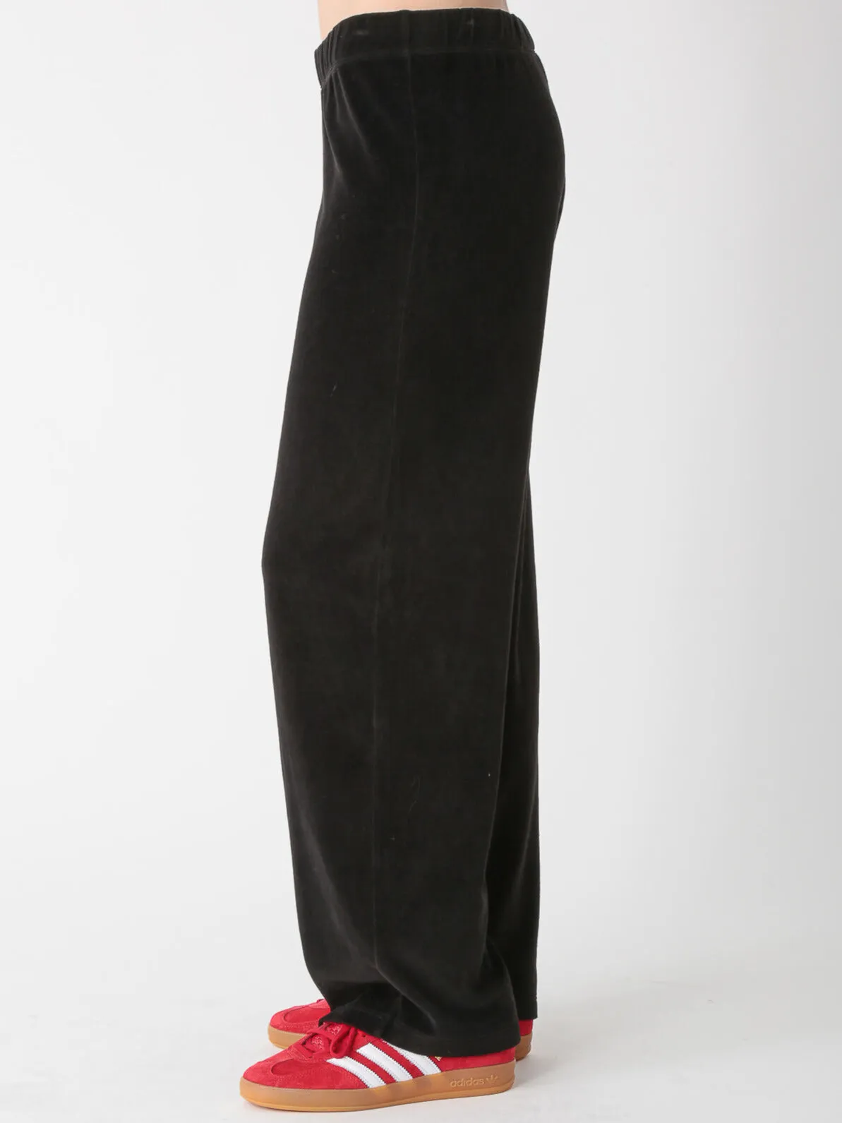 Wylie Velour Pant - Onyx