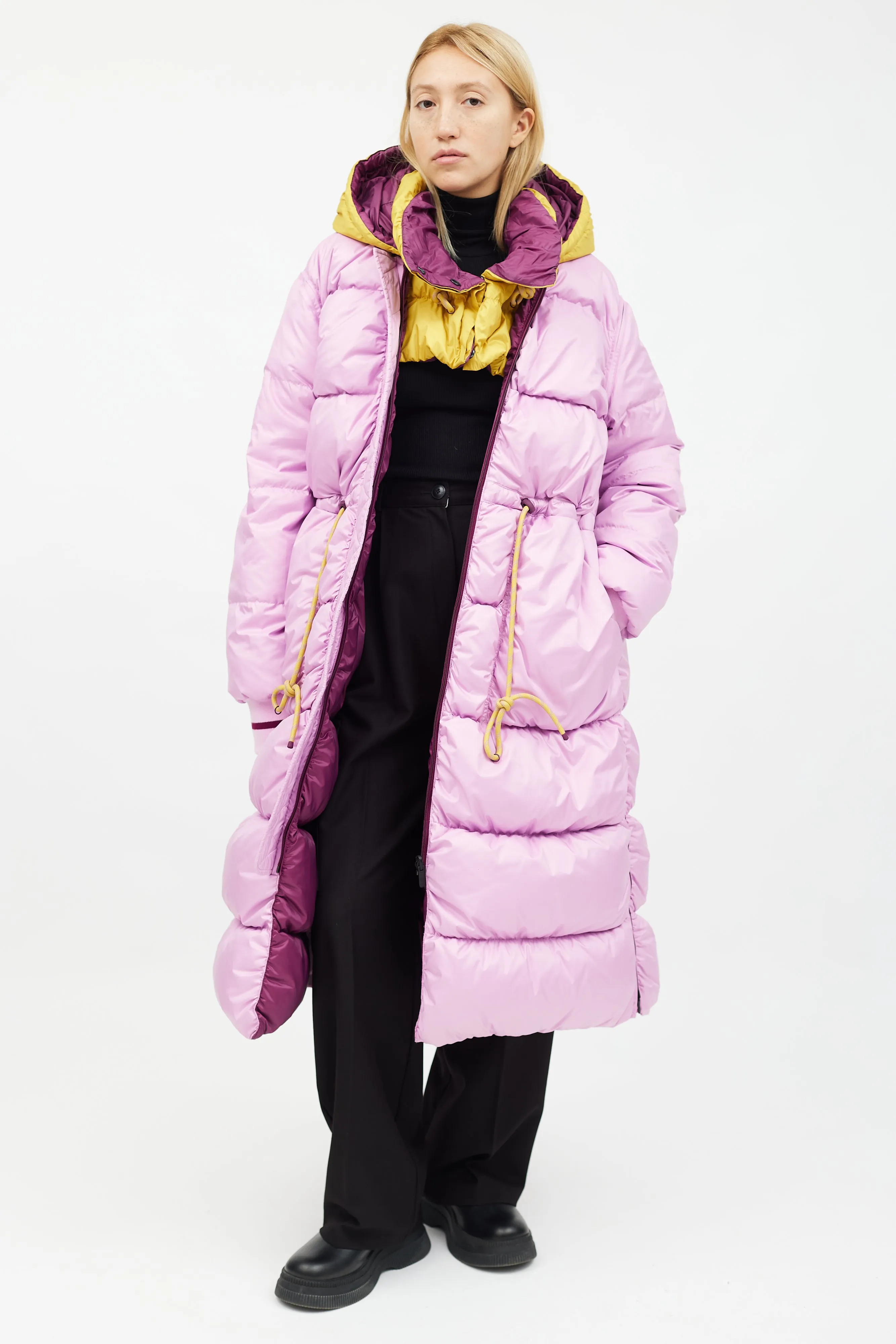 X LULU Purple Inner Expanse Infinity Coat