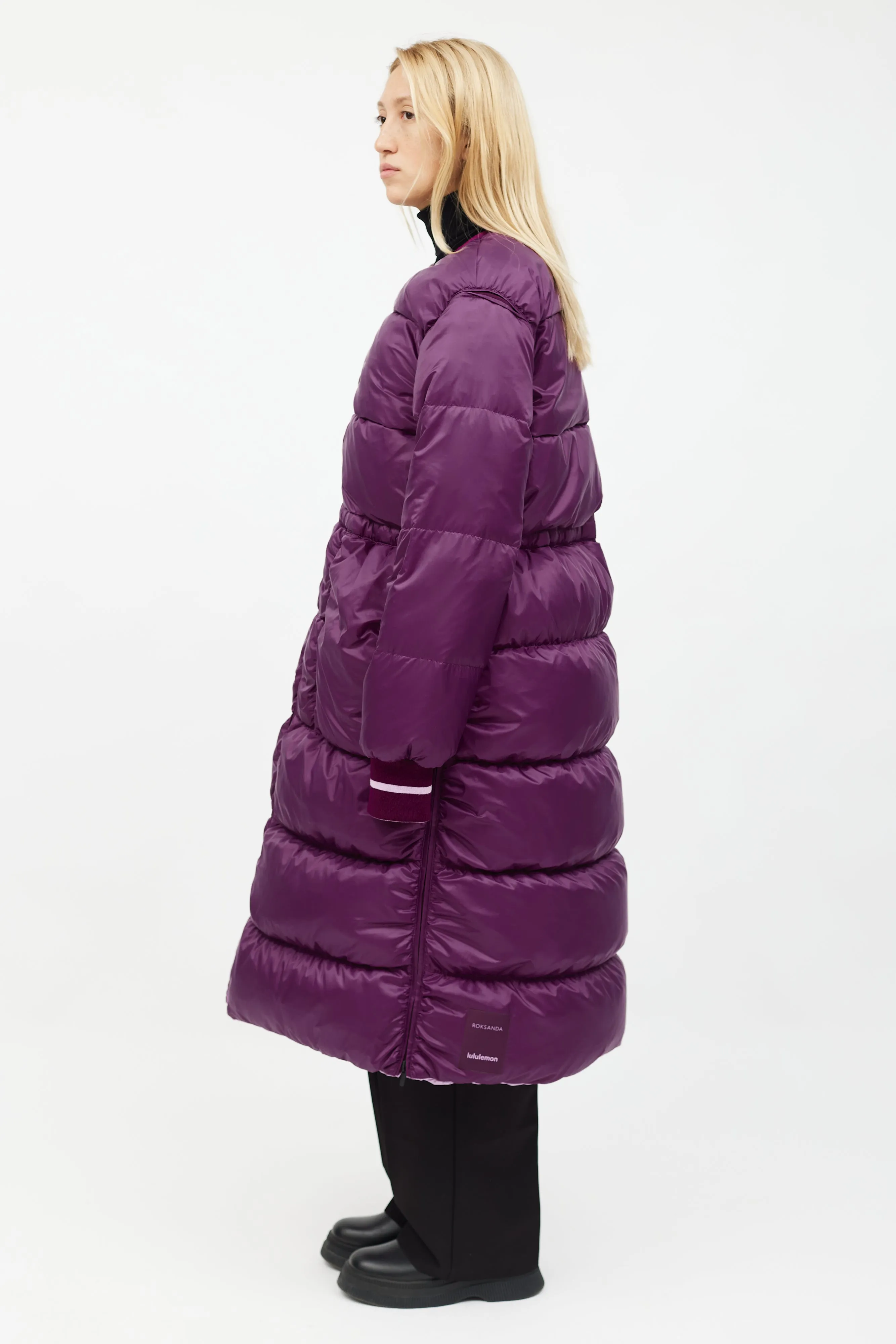 X LULU Purple Inner Expanse Infinity Coat