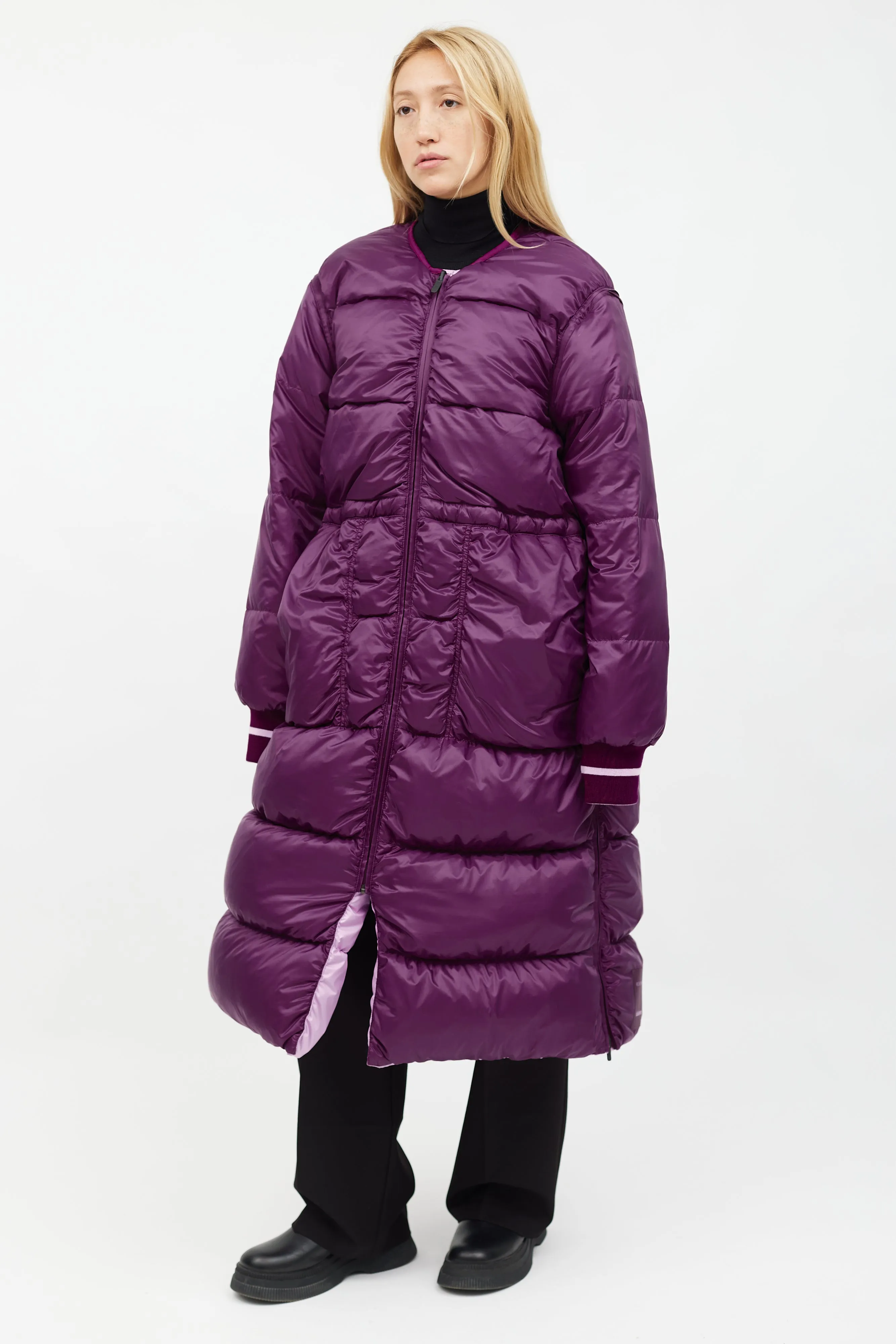 X LULU Purple Inner Expanse Infinity Coat